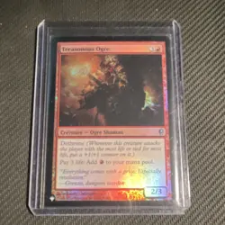 Wizards of the Coast Treasonous Ogre Red Foil Creature Ogre Shaman - Image 1