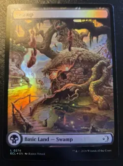Swamp (Full Art) 0276 Foil Land Lorwyn Eclipsed Magic: The Gathering - Image 1