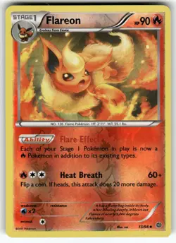 Flareon XY - Ancient Origins Uncommon,Reverse Holo Pokemon Near Mint or Better - Image 1