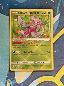 Radiant Tsareena - 016/195 Silver Tempest Holo Rare Pokemon - NM - Image 1