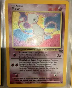 Pokemon TCG Mew Wotc Promo 09/53 Holo Promo Basic 50 HP English - Image 1