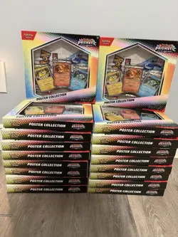 Pokemon Prismatic Evolutions Poster Collection Box Factory Sealed - Lot of 18 - Image 1