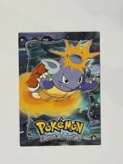 WARTORTLE #08 E8 TOPPS BLUE LOGO POKEMON LP - Image 1