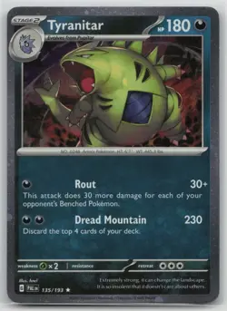 Pokemon Card Tyranitar - (Cosmo Foil) Promo Miscellaneous Cards & Products 135/ - Image 1
