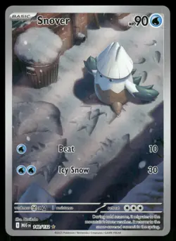 Pokemon Cards Snover 140/132 Mega Evolution Illustration Rare NM - Image 1