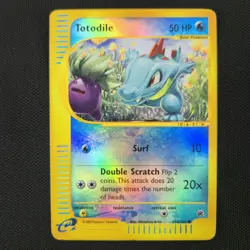 Totodile 134/165 Expedition Reverse Holo 2002 Nintendo Pokemon Card - Image 1