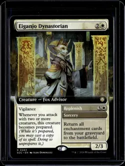 Eiganjo Dynastorian (Extended Art) - 63 - SOC - NM - MTG Magic the Gathering - Image 1