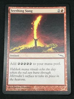 Magic the Gathering MTG Seething Song Red Mirrodin Common - Image 1