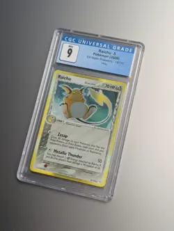 CGC 9 MINT Raichu 2006 EX Holon Phantoms 15/110 Holo Pokemon Card - Image 1