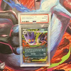 Pokemon Mega Gengar ex PSA 10 Holo Me02 Phantasmal Flames 056/094 EN - Image 1