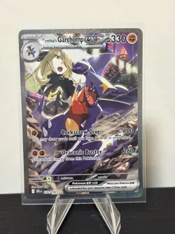Pokemon Cynthia's Garchomp ex 232/182 Sv10 Destined Rivals SIR Holo - Image 1