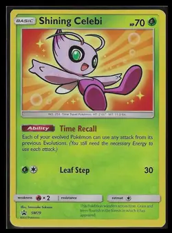 Shining Celebi - SM79 Holo Sun & Moon Black Star Promo Pokemon NM - Image 2