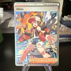 Hilda 171/086 SV: White Flare SIR Full Art Holo Trainer Pokemon TCG - Image 1