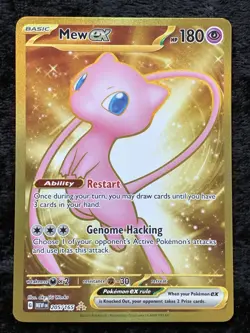 Pokemon TCG Mew ex 205/165 Scarlet & Violet 151 Hyper Rare Holo - NM - Image 1