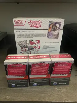 Pokemon Scarlet & Violet White Flare Factory Sealed Etb & 3 booster bundle lot - Image 3