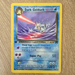 Dark Golduck 1st Edition Vintage Team Rocket Pokemon TCG - Image 1