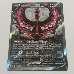 2021 POKEMON SWORD & SHIELD CHILLING REIGN FULL ART/GALARIAN MOLTRES V - Image 1