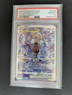 PSA 10 Zeraora VSTAR GG43/GG70 Crown Zenith Galarian Gallery Pokemon TCG - Image 1