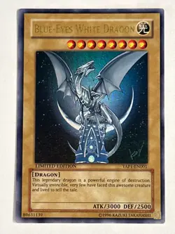 Yugioh English Blue Eyes White Dragon YAP1-EN001 LP UR Original rare art look - Image 1
