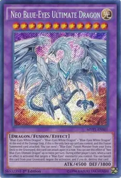 Neo Blue-Eyes Ultimate Dragon - MVP1-ENS01 - Secret Rare - 1st Edition NM Yugioh - Image 1