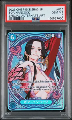 2025 ONE PIECE JPN EB03-EXTRA BOOSTER -ONE PIECE HEROINES ED- BOA HANCOCK PSA 10 - Image 1