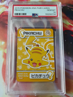 ⚡🐀2015 Pokemon Ana Pair Pikachu Mini Card PSA 10 Gem Mint Very Low Pop 4🐀⚡ - Image 1