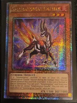 Salamangreat Gazelle MP24-EN049 Quarter Century Secret Rare 1st Edition card NM! - Image 1