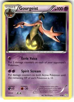 Gourgeist 2/30 XY Trainer Kit: Sylveon & Noivern Regular - Pokemon Card - Image 1