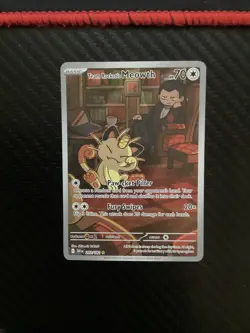 Team Rocket's Meowth 203/182 SV10: Destined Rivals - Pokemon Card - NM - Image 1