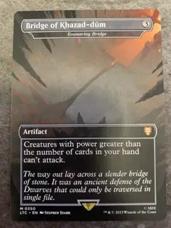 Wizards of the Coast Bridge of Khazad-dum Mythic Artifact Commander LOTR - Image 1