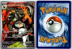 Team Rocket's Houndoom 191/182 Illustration Rare Destined Rivals Pokemon NM - Image 3