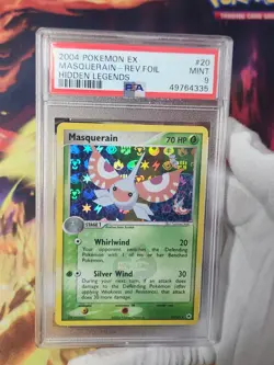 2004 Pokemon EX Hidden Legends Masquerain Reverse Holo Rare #20 PSA 9 Pokemon - Image 1