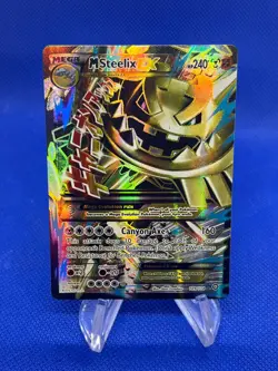 Pokemon XY Steam Siege Mega Steelix EX 109/114 Full Art Ultra Rare LP - Image 1