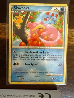 Slowpoke 66/90 Common HGSS Undaunted Pokemon Near Mint - Image 1