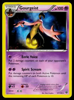Gourgeist - Holo 57/146 Rare Pokemon XY Base Set LP - Image 1