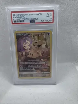 Pokemon Sun & Moon Mimikyu Cosmic Eclipse Secret Rare 245/236 PSA 9 - Image 1