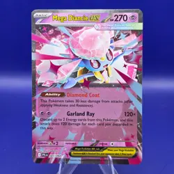 Mega Diancie ex 041/094 Double Rare Holo Phantasmal Flames Pokemon NM - Image 1