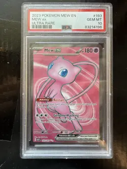 Pokemon Mew ex 193/165 Sv: Scarlet & Violet 151 Holo PSA 10 - Image 1