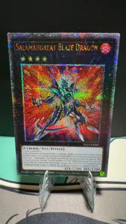 Salamangreat Blaze Dragon (Quarter Century Secret Rare) TN23-EN007 YuGiOh LP - Image 1