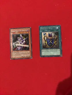 Yugioh Dark Magician Knight + Knight's Title (ROD-EN001, ROD-EN002) LP - Image 1