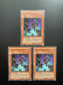Yugioh Regenerating Mummy AST-079 Common 1st Edition LP/MP X3 - Image 1