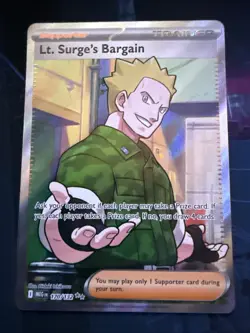 Pokemon TCG - Lt. Surge's Bargain 170/132 - Mega Evolution - Image 1