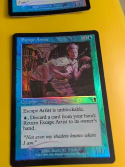 Escape Artist. playset. wizard 4 cards MTG . Odyssey.Old Border FOIL. - Image 3