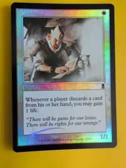 Confessor x3. Cleric MTG Card. Odyssey.Old Border FOIL. 3 cards - Image 4