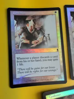 Confessor x3. Cleric MTG Card. Odyssey.Old Border FOIL. 3 cards - Image 5