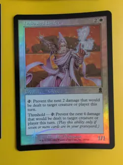 Hallowed Healer x4. Cleric Playset. MTG Card. Odyssey.Old Border FOIL. - Image 2