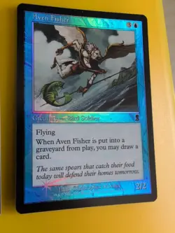 Aven Fisher. playset. 4 card bird soldier MTG Card. Odyssey.Old Border FOIL. - Image 4