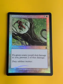 Sphere of Duty. Enchantment MTG Card. Odyssey.Old Border FOIL. - Image 1