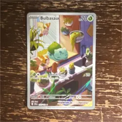 Pokemon Bulbasaur Illustration Rare Full Art Holo Card Sv07 143/142 Basic 70 HP - Image 1