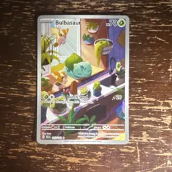 Pokemon Bulbasaur Illustration Rare Full Art Holo Card Sv07 143/142 Basic 70 HP - Image 2